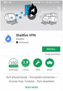 Shellfire VPN App