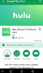 Hulu Google Play Store App