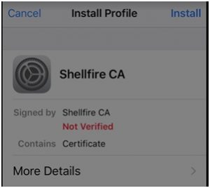 Install Shellfire Profile