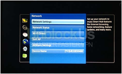 Samsung Smart Tv Network Setting
