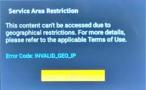 Amazon Fire Stick Geo-Restriction