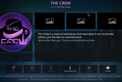 Add-on tout-en-un Kodi – The Crew