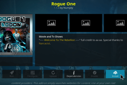 Método Funcional para Instalar o Complemento Rogue One no Kodi em 2021