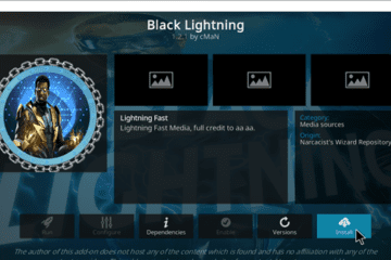 Il metodo funzionante più recente per installare l’add-on di Kodi Black Lightning nel 2022