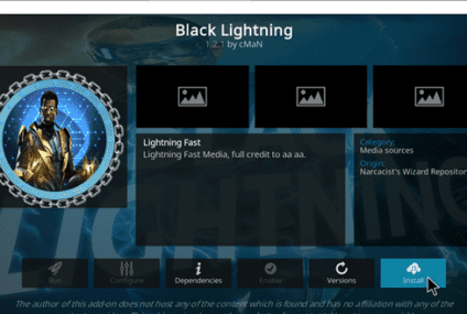 Comment installer l’addon Kodi Black Lightning en 2022
