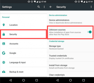Android Setting