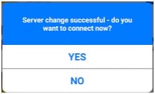 Server Changed