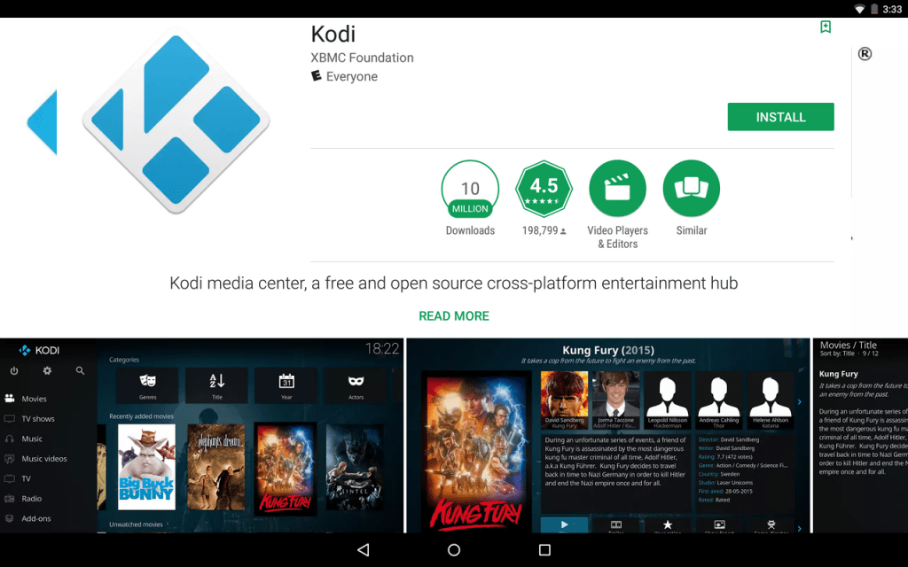 Kodi on Android 