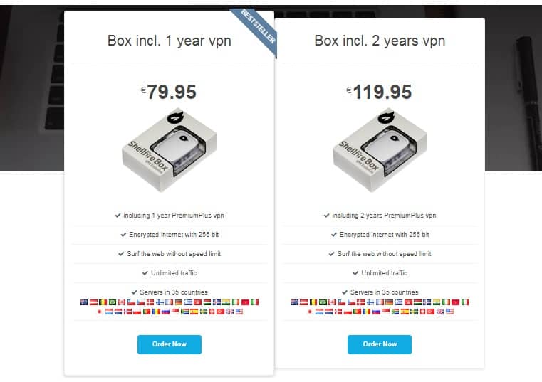Shellfire VPN Plans