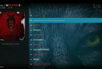 Come Installare l’Add-on Wolfpack di Kodi