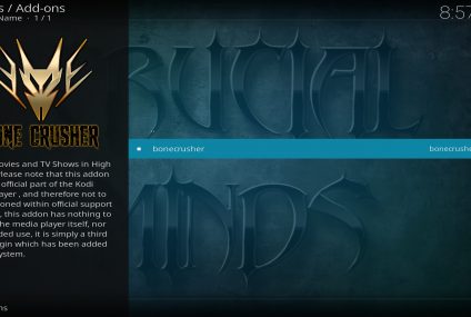 Méthode d’installation de l’add-on BoneCrusher pour Kodi