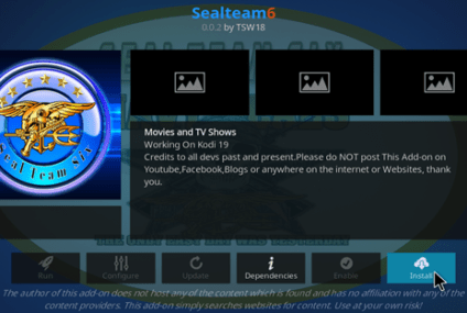 How to Install Seal Team 6 Kodi Addon?