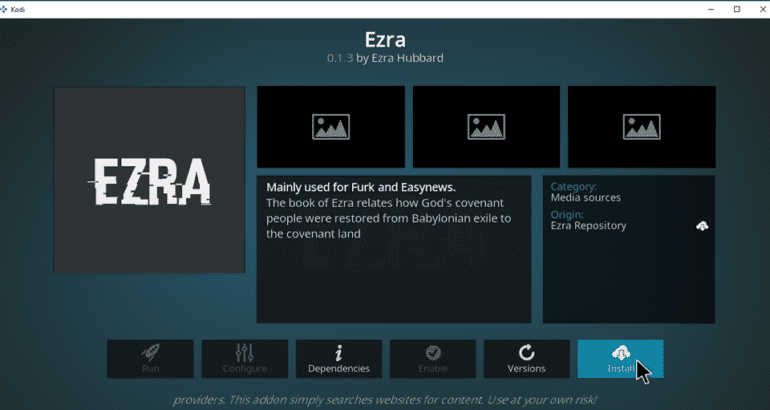 Guida passo a passo per l’installazione dell’add-on di Kodi Ezra nel 2022